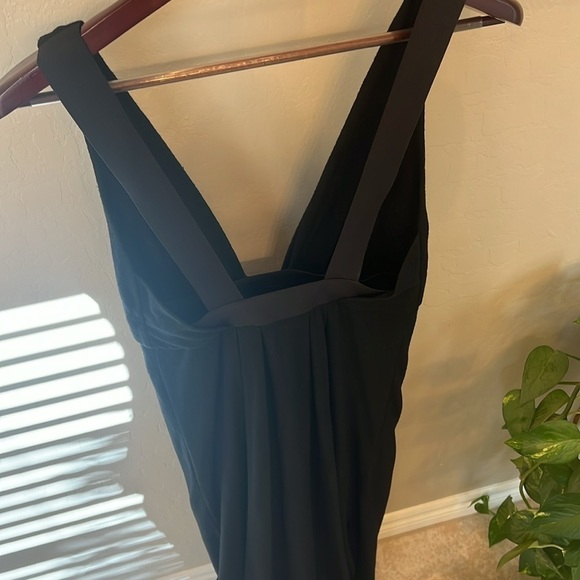 Free people Heidi Linen Blend Maxi dress, black, plunging neckline, sz S - Picture 13 of 13